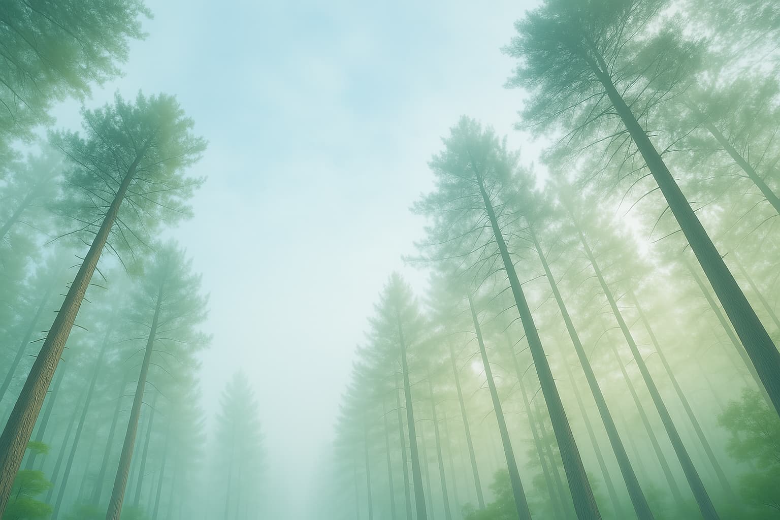 Peaceful forest scene